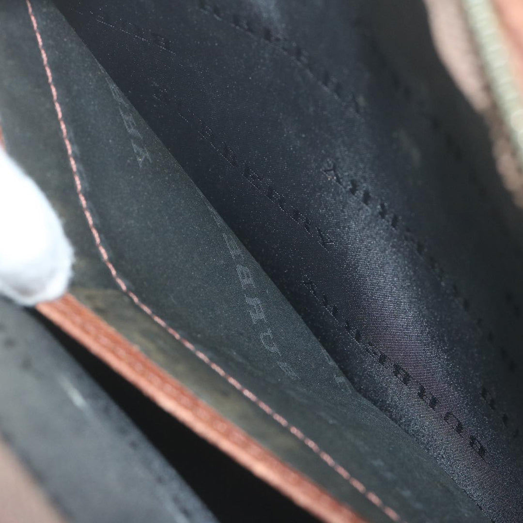 Burberry Clutch Bag Leather Brown Auth bs11520
