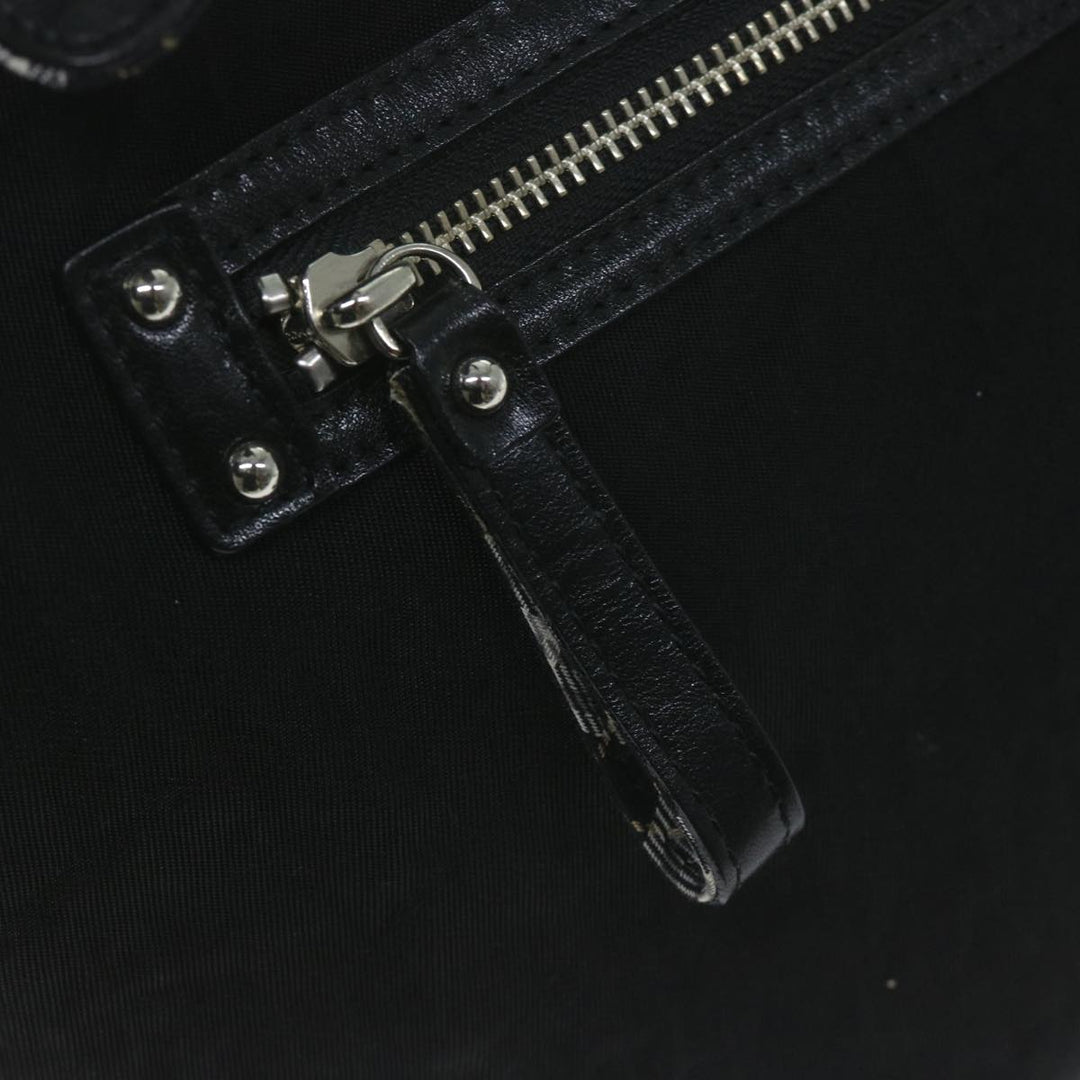 Burberry Nova Check Blue Label Shoulder Bag Nylon Black Auth bs11643
