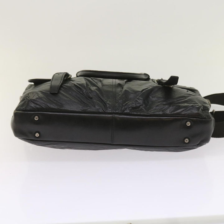 Burberry Shoulder Bag Leather 2Set Brown Black Auth bs11672