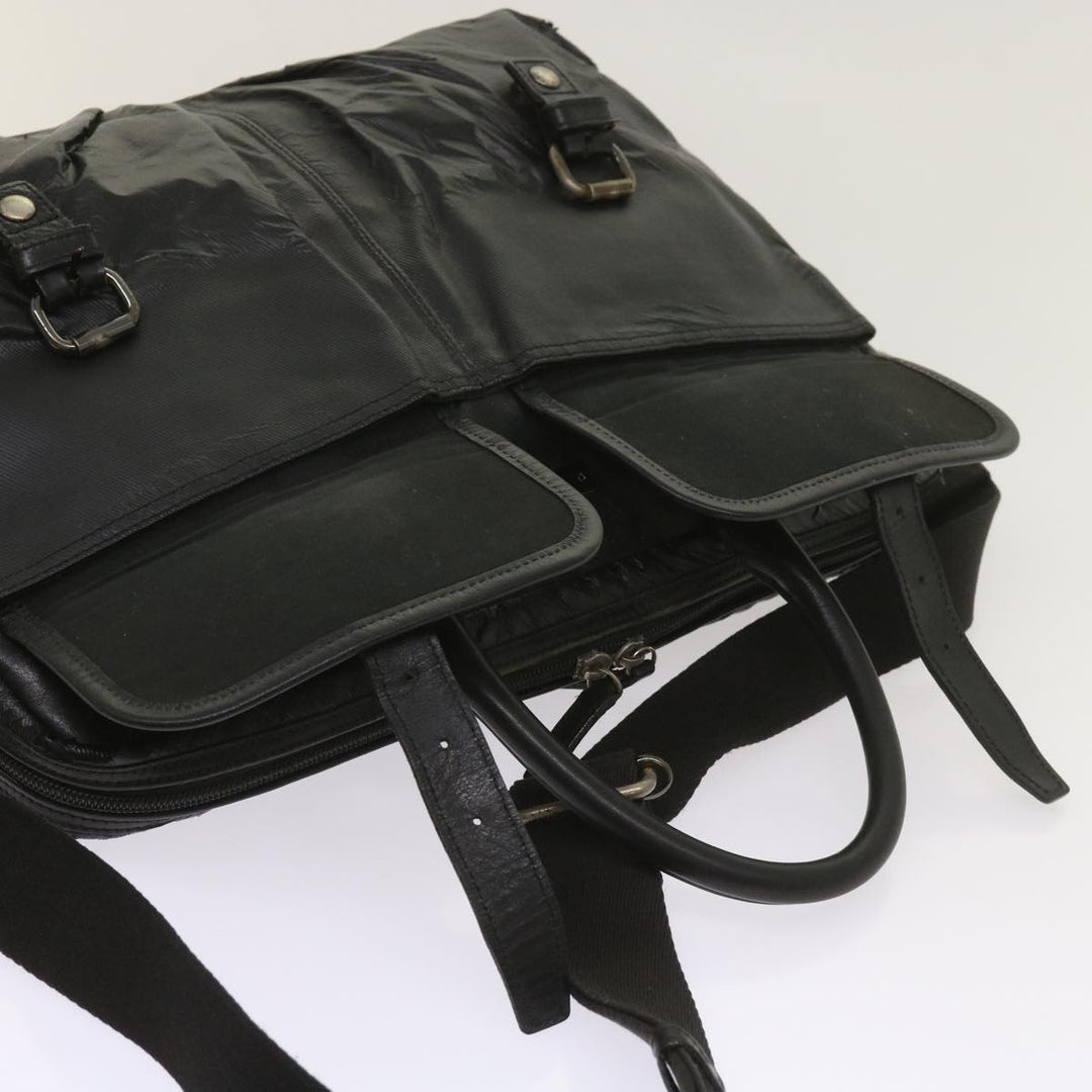 Burberry Shoulder Bag Leather 2Set Brown Black Auth bs11672