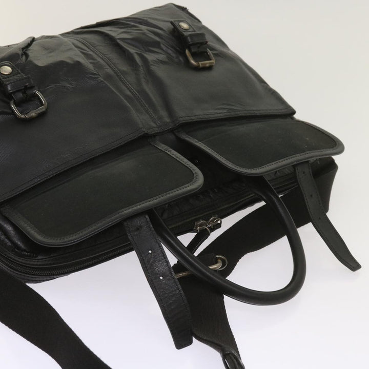 Burberry Shoulder Bag Leather 2Set Brown Black Auth bs11672