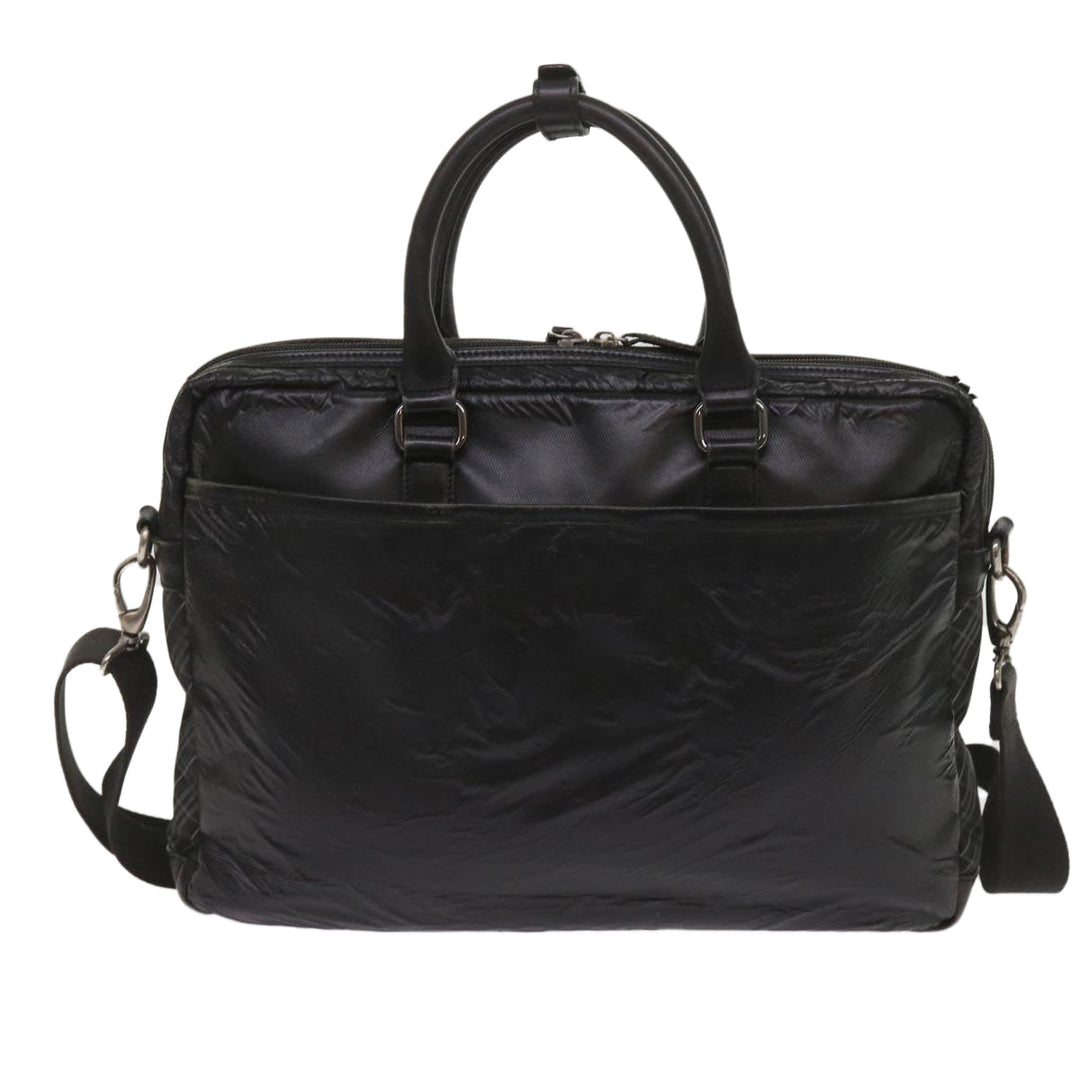Burberry Shoulder Bag Leather 2Set Brown Black Auth bs11672