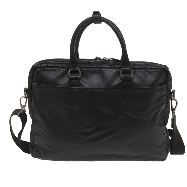 Burberry Shoulder Bag Leather 2Set Brown Black Auth bs11672