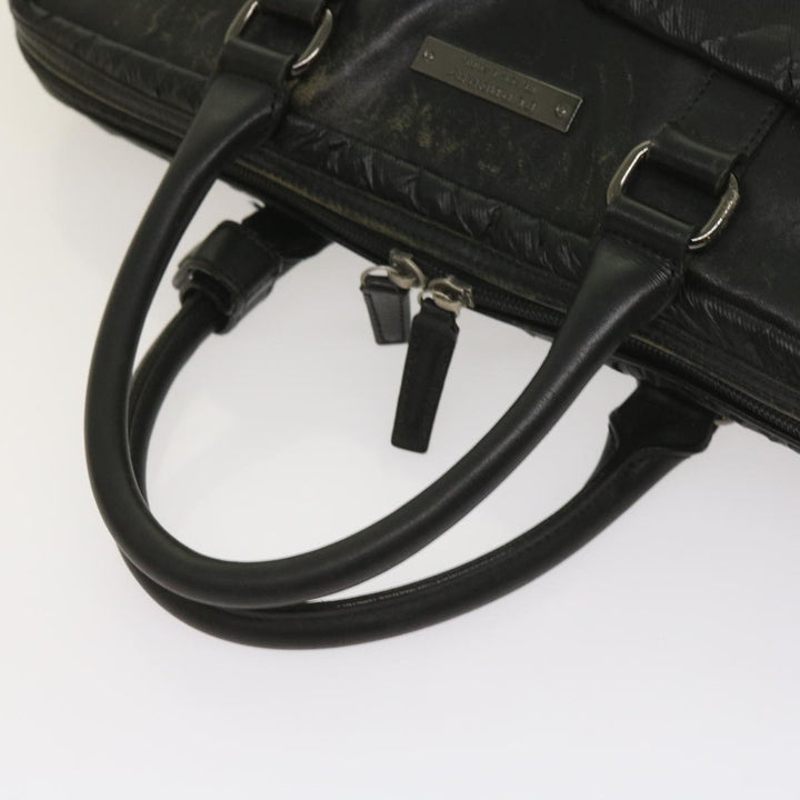 Burberry Shoulder Bag Leather 2Set Brown Black Auth bs11672