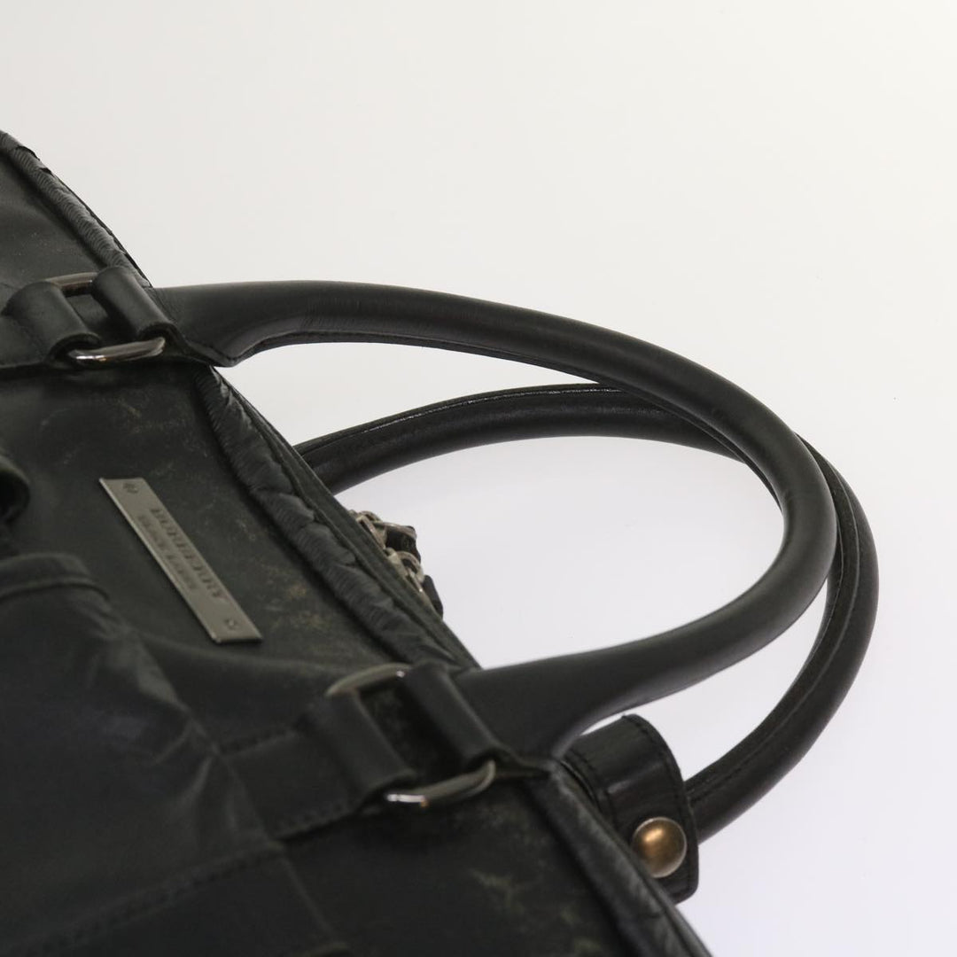 Burberry Shoulder Bag Leather 2Set Brown Black Auth bs11672