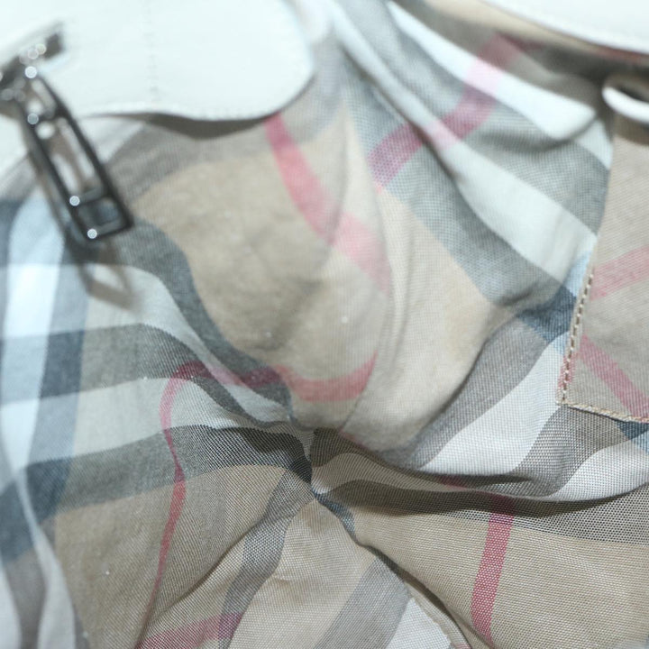 Burberry Shoulder Bag Leather Beige Auth bs11678