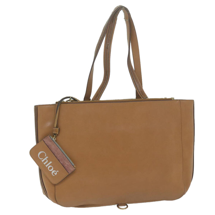 Chloe Shoulder Bag Leather Brown bs11721