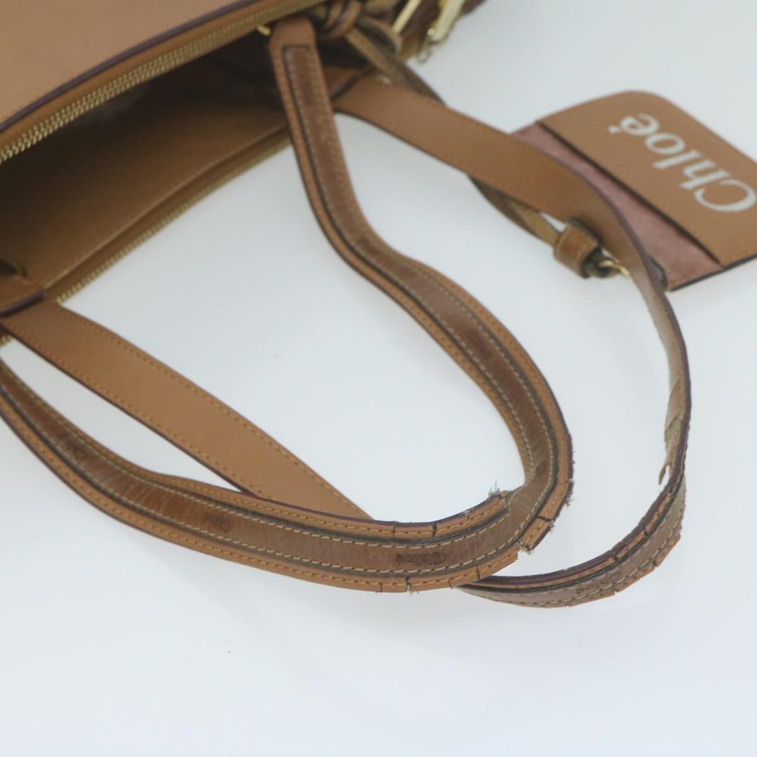 Chloe Shoulder Bag Leather Brown bs11721