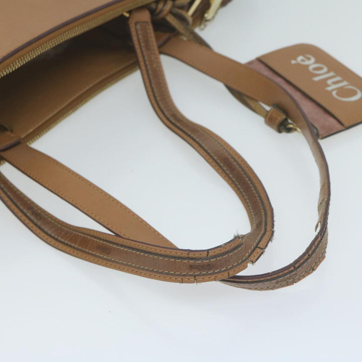 Chloe Shoulder Bag Leather Brown bs11721
