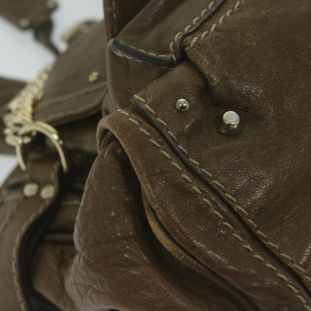 Chloe Paddington Shoulder Bag Leather Brown bs11723
