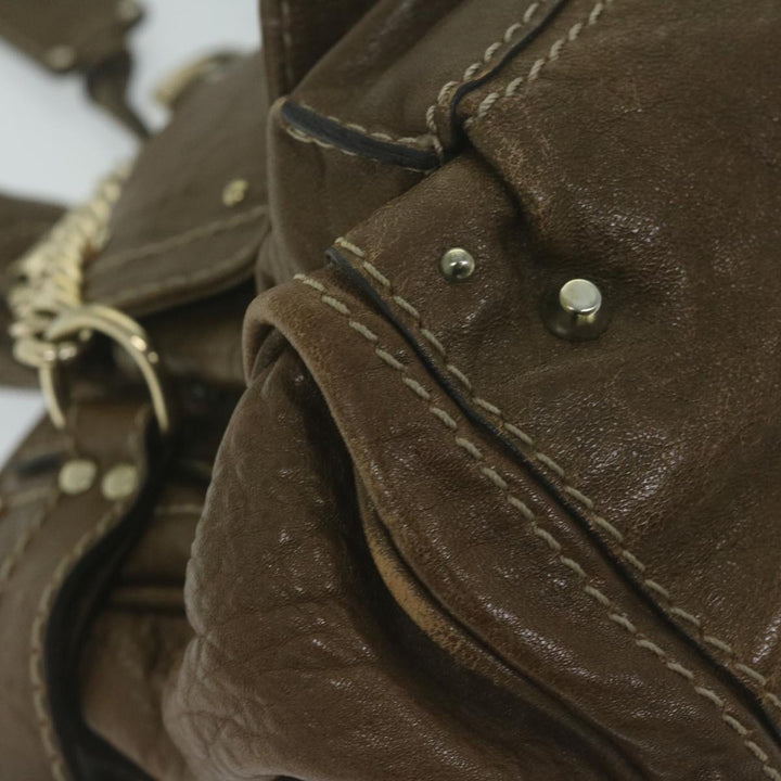 Chloe Paddington Shoulder Bag Leather Brown bs11723