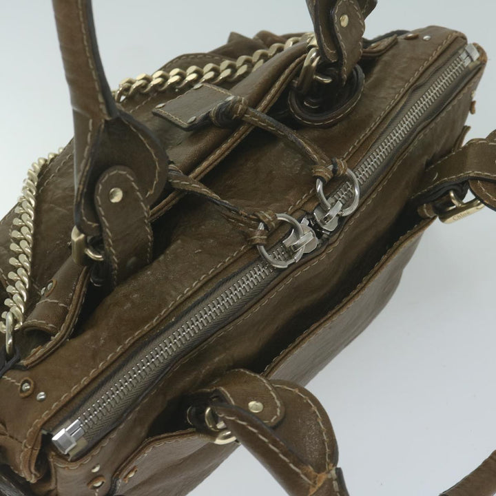 Chloe Paddington Shoulder Bag Leather Brown bs11723