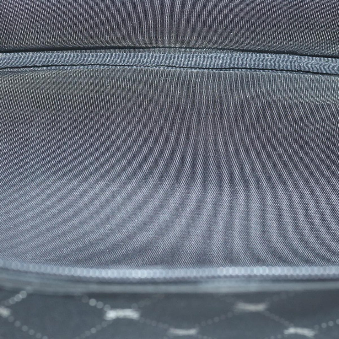 Burberry Blue Label Vanity Hand Bag Canvas Black Auth bs11734