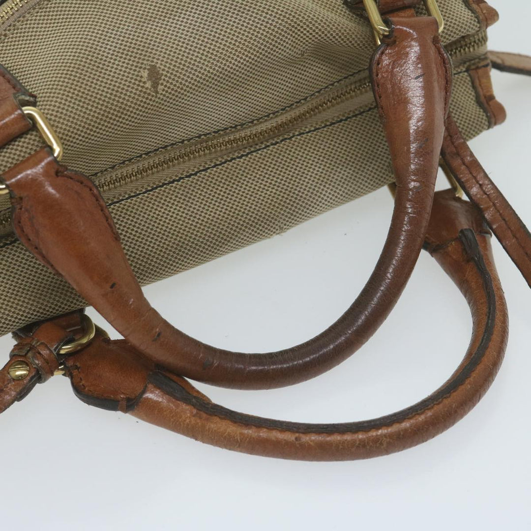 Chloe Harley Hand Bag Canvas Leather 2way Beige bs11776