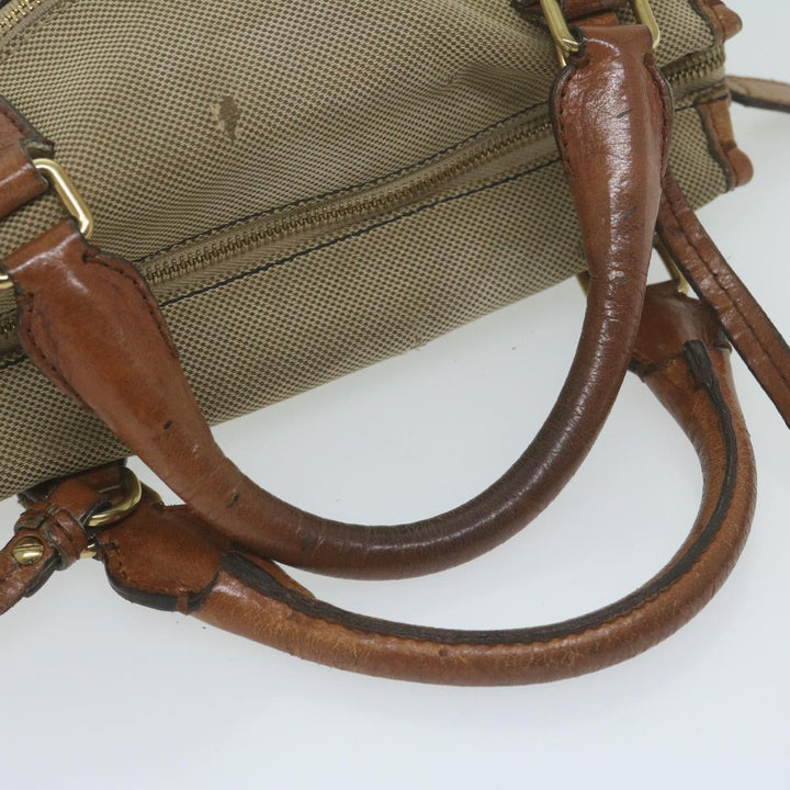 Chloe Harley Hand Bag Canvas Leather 2way Beige bs11776