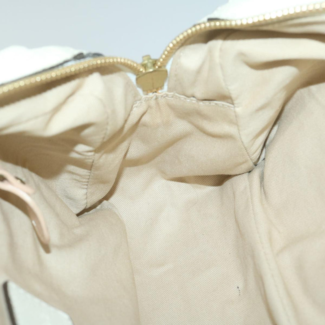Chloe Paraty Hand Bag Leather White bs11780