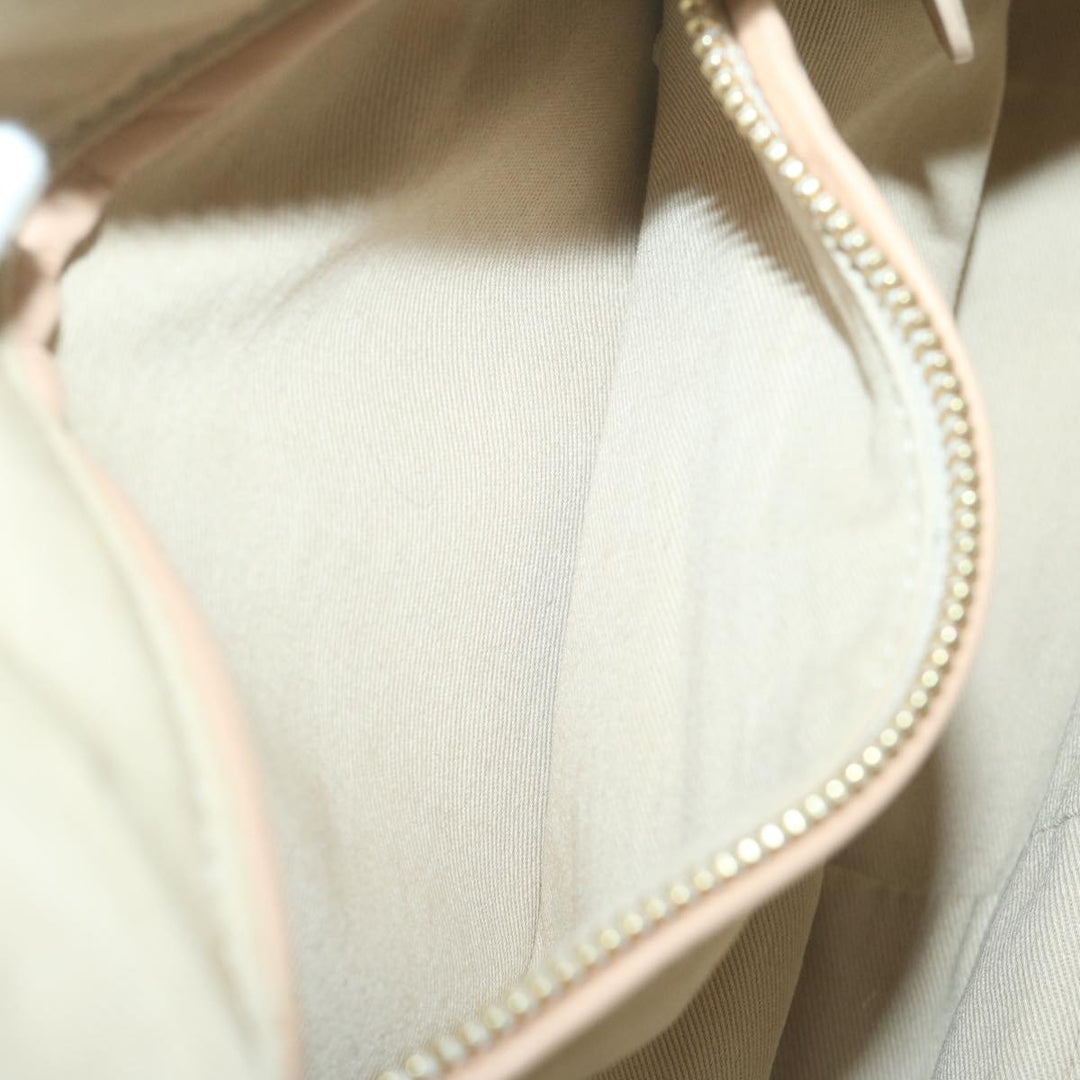 Chloe Paraty Hand Bag Leather White bs11780