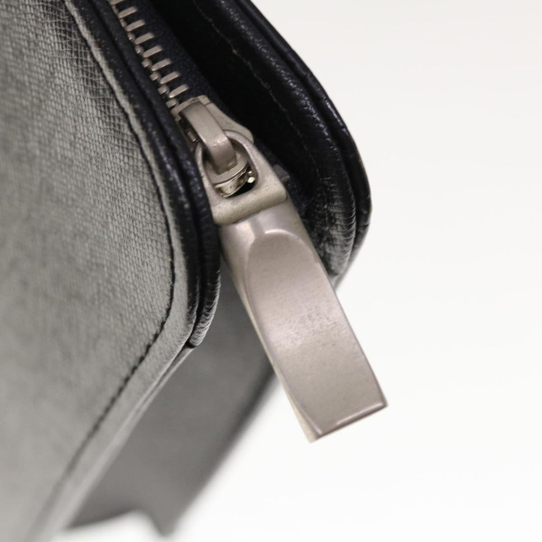 Burberry Hand Bag Leather Black Auth bs11813