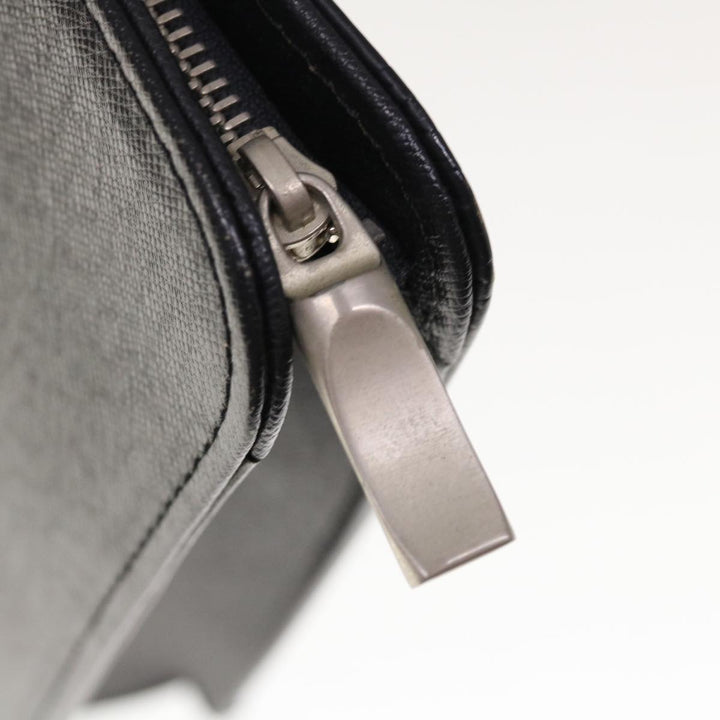 Burberry Hand Bag Leather Black Auth bs11813