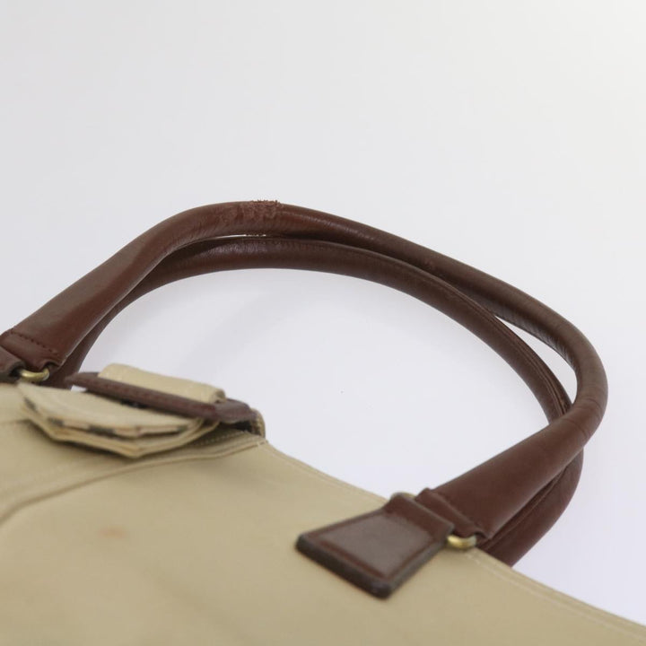 Burberry Tote Bag Canvas Beige Auth bs11831