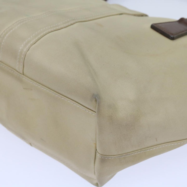 Burberry Tote Bag Canvas Beige Auth bs11831