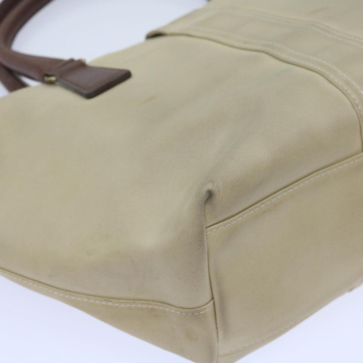 Burberry Tote Bag Canvas Beige Auth bs11831