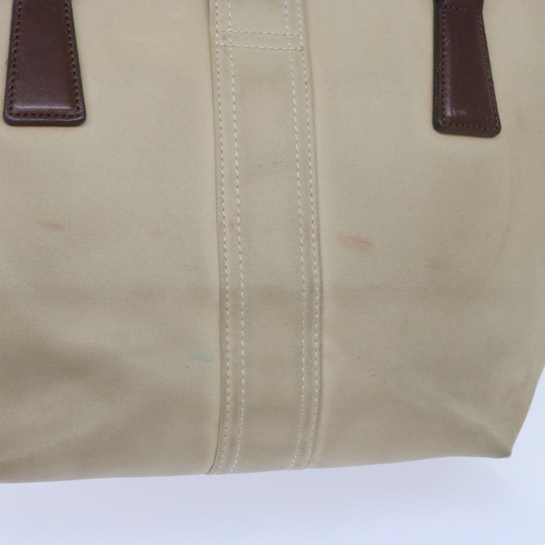 Burberry Tote Bag Canvas Beige Auth bs11831