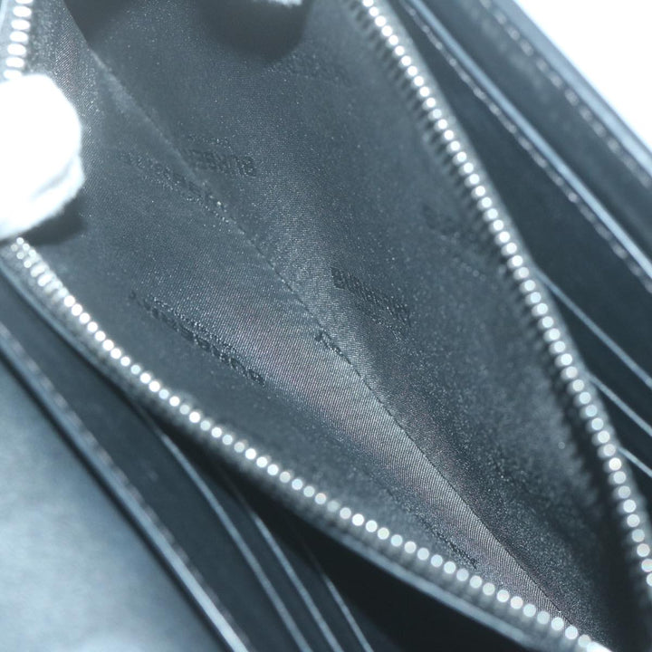 Burberry Nova Check Long Wallet PVC Leather Beige Auth bs11867