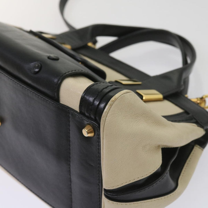 Chloe Alice Hand Bag Leather 2way Beige 04 14 63 65 bs11871