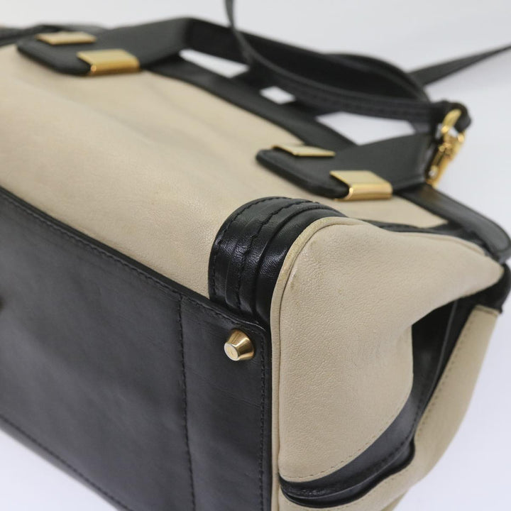 Chloe Alice Hand Bag Leather 2way Beige 04 14 63 65 bs11871