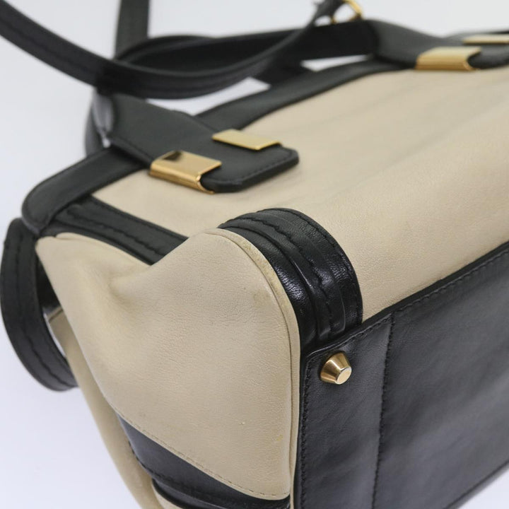Chloe Alice Hand Bag Leather 2way Beige 04 14 63 65 bs11871