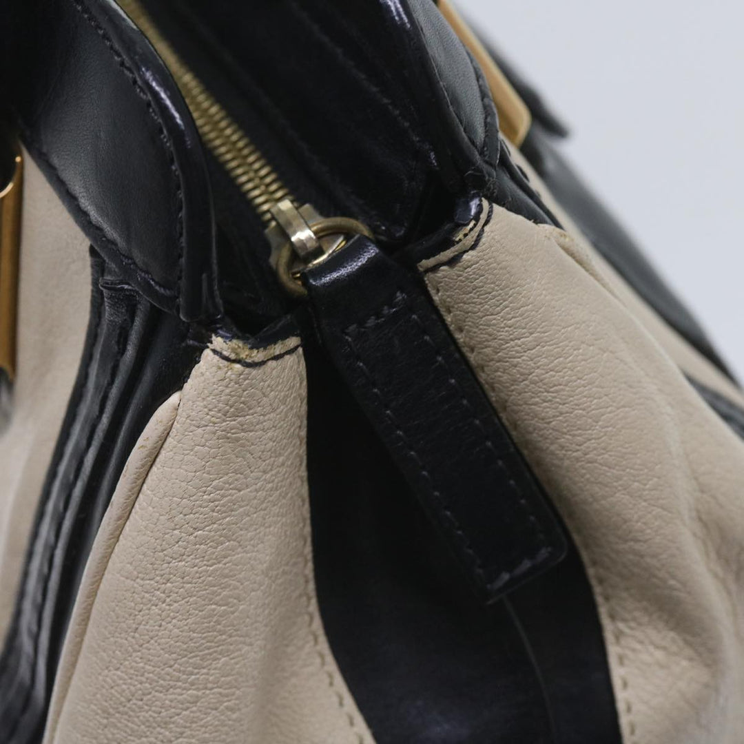 Chloe Alice Hand Bag Leather 2way Beige 04 14 63 65 bs11871