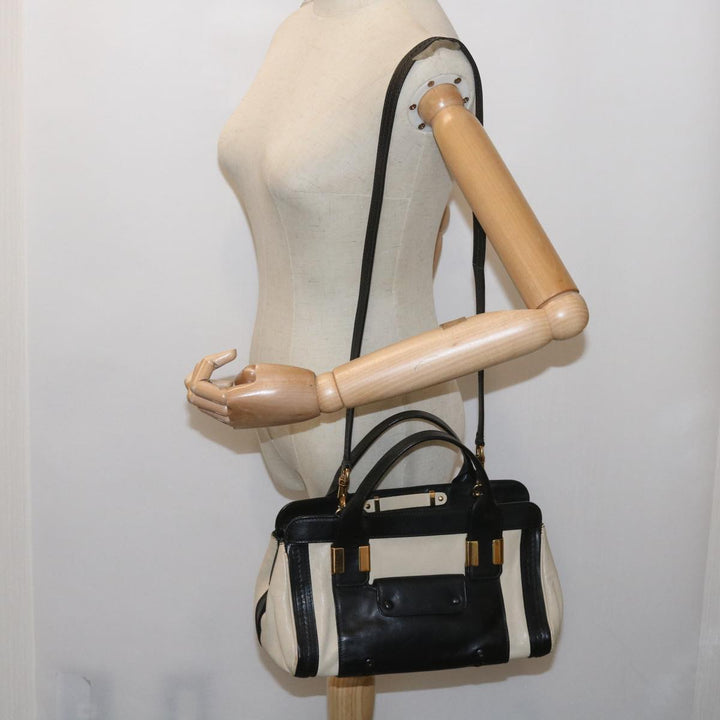 Chloe Alice Hand Bag Leather 2way Beige 04 14 63 65 bs11871