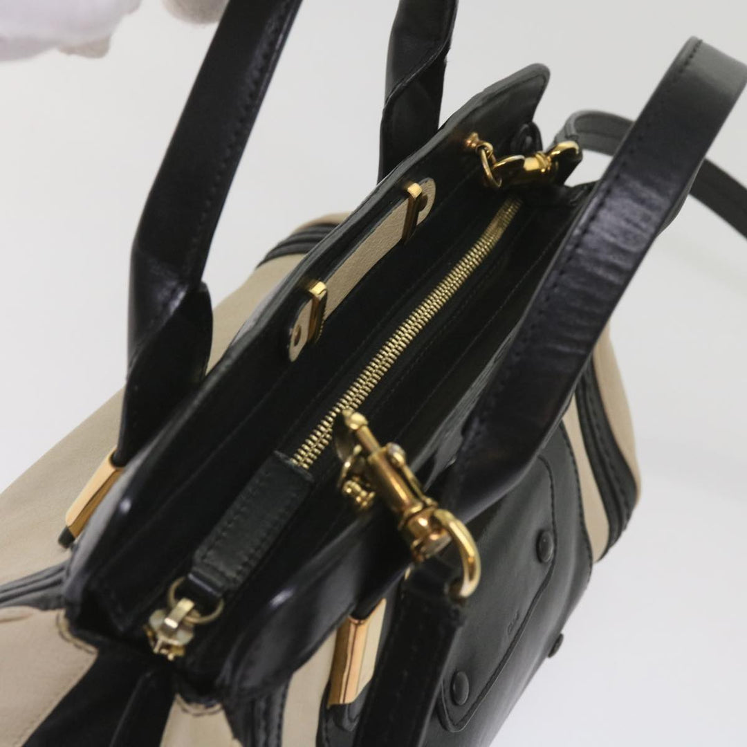 Chloe Alice Hand Bag Leather 2way Beige 04 14 63 65 bs11871
