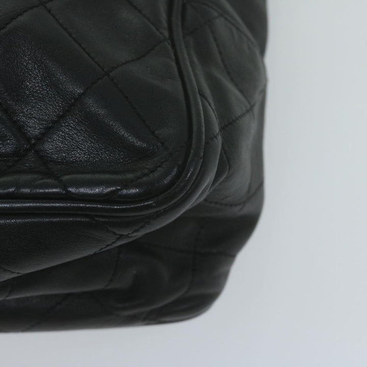 Top Quality Chanel Chain Shoulder Bag Leather Black CC Auth bs11894