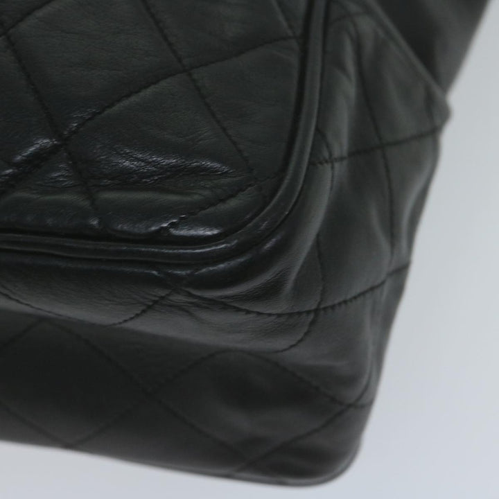 Top Quality Chanel Chain Shoulder Bag Leather Black CC Auth bs11894