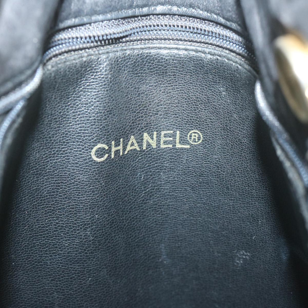 Top Quality Chanel Chain Shoulder Bag Leather Black CC Auth bs11894
