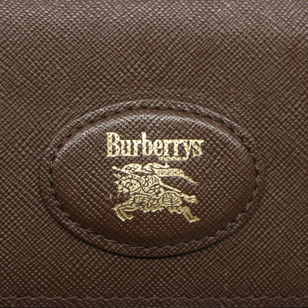 BurberrySs Nova Check Clutch Bag Canvas Beige Brown Auth bs12002