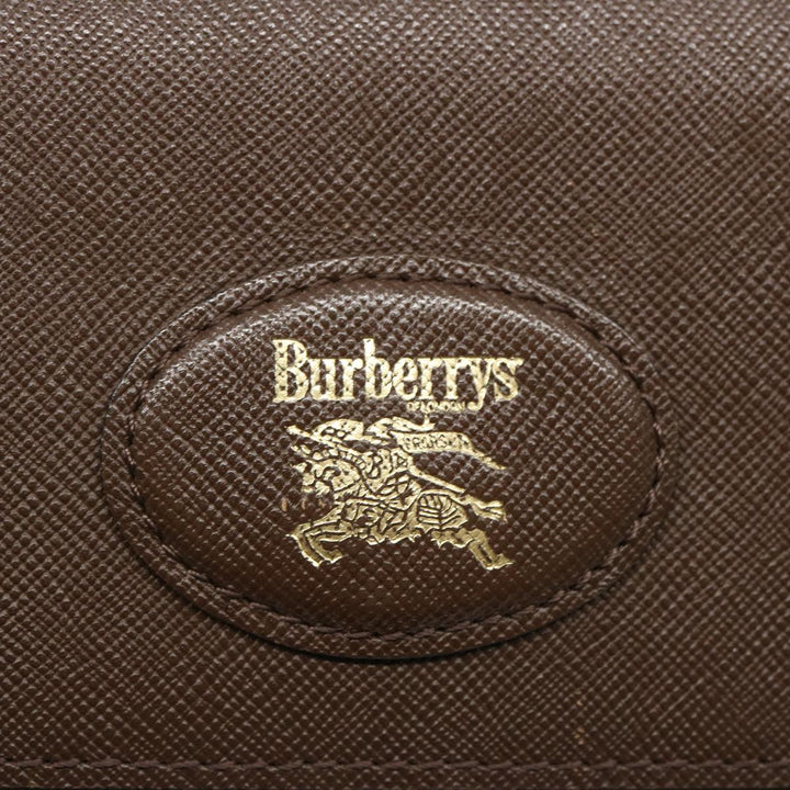 BurberrySs Nova Check Clutch Bag Canvas Beige Brown Auth bs12002