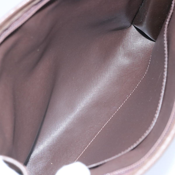 BurberrySs Nova Check Clutch Bag Canvas Beige Brown Auth bs12002
