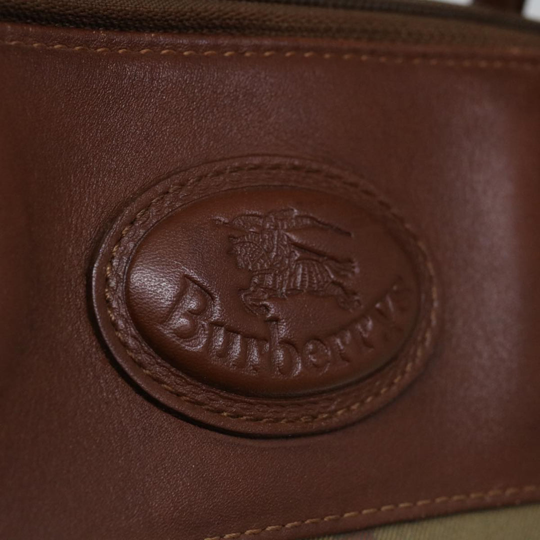 BurberrySs Hand Bag Canvas Brown Auth bs12031
