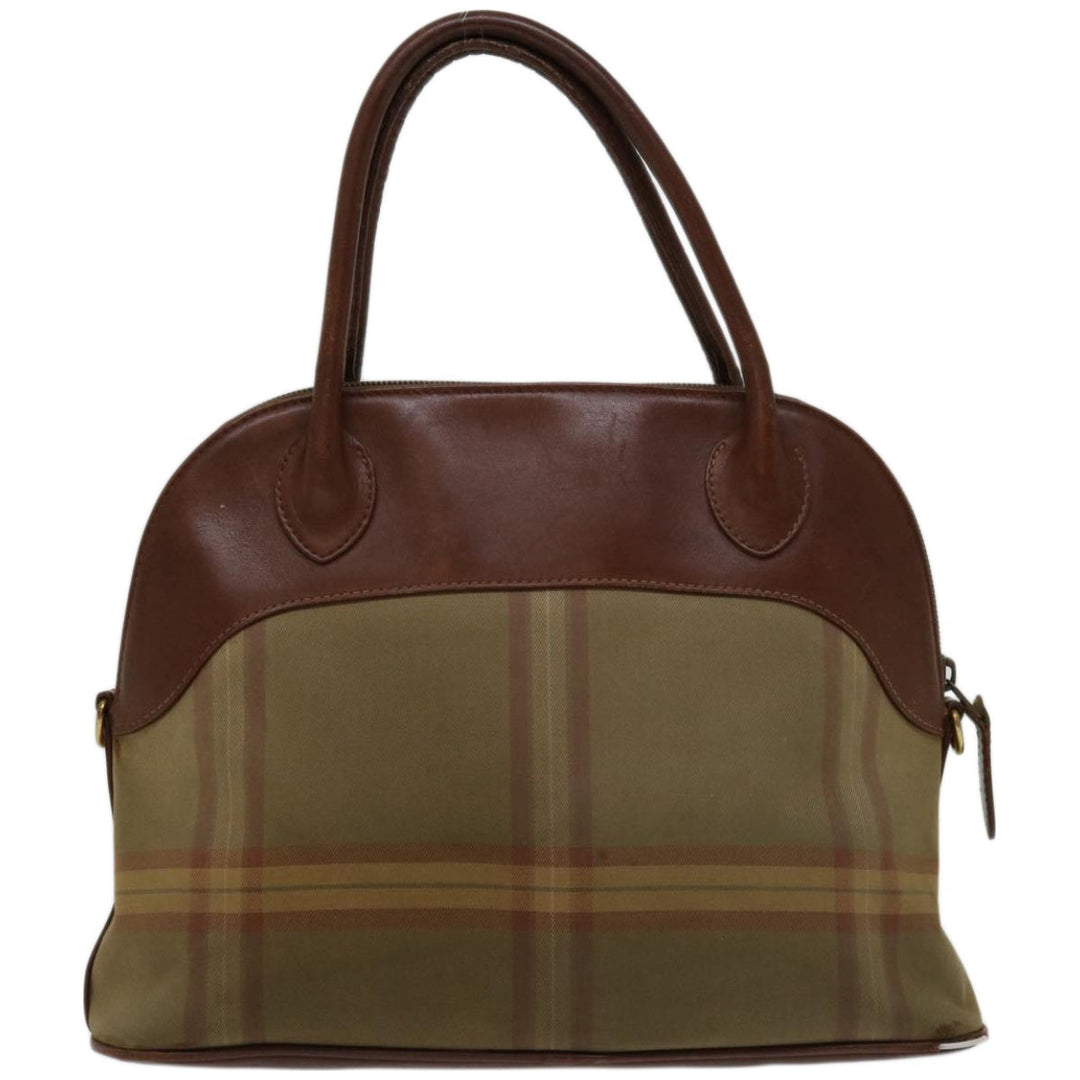 BurberrySs Hand Bag Canvas Brown Auth bs12031