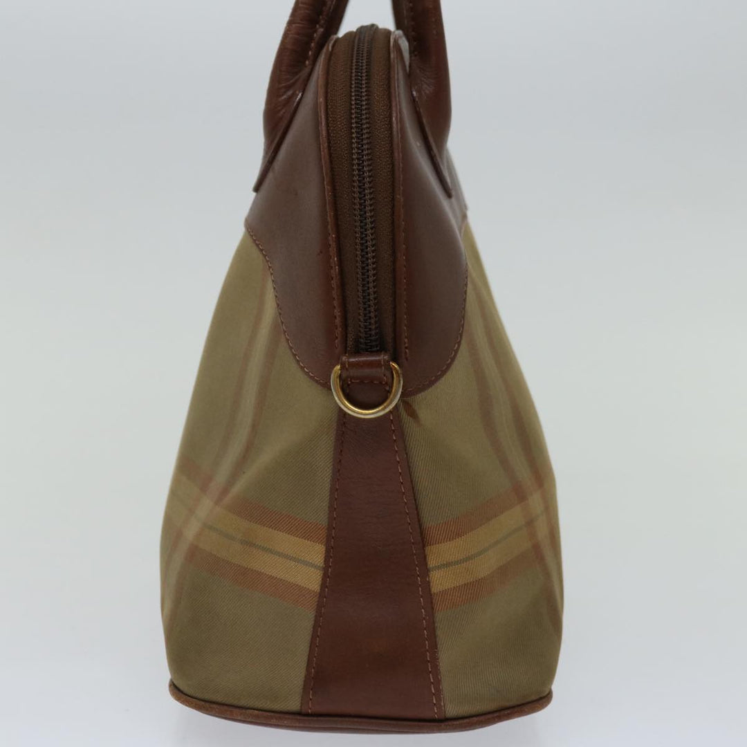 BurberrySs Hand Bag Canvas Brown Auth bs12031