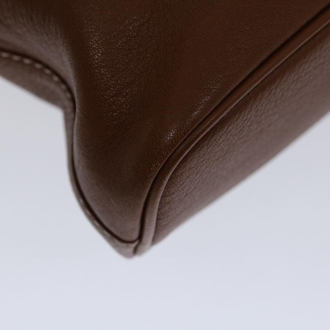 BurberrySs Hand Bag Leather Brown Auth bs12032
