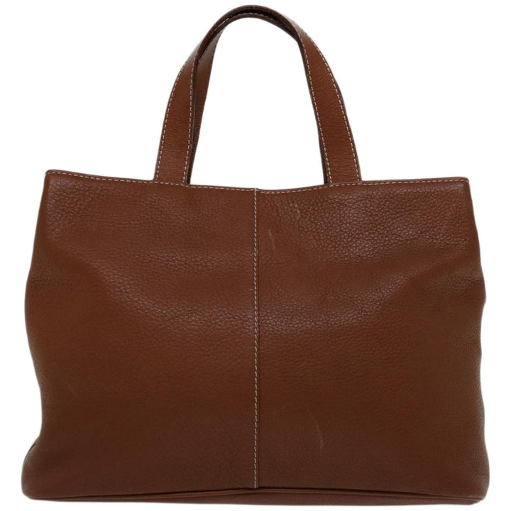 BurberrySs Hand Bag Leather Brown Auth bs12032