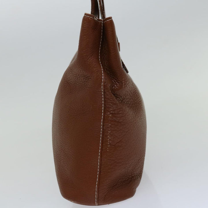 BurberrySs Hand Bag Leather Brown Auth bs12032