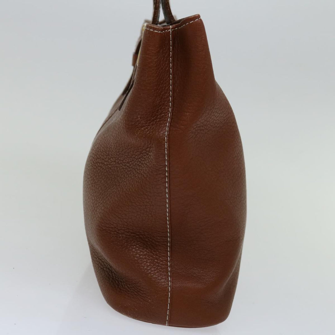 BurberrySs Hand Bag Leather Brown Auth bs12032