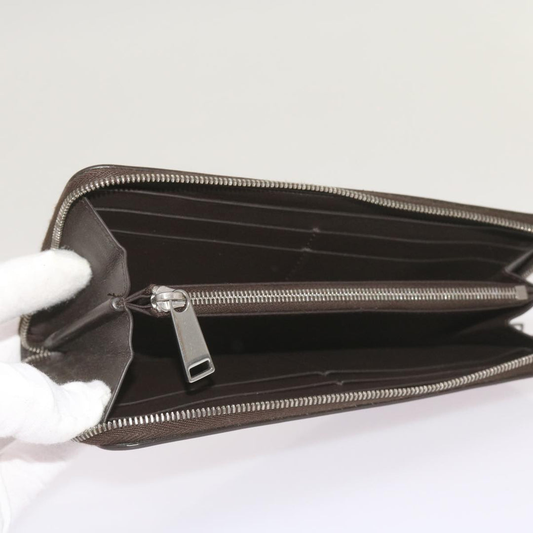 Bottega veneta Long Wallet Leather Brown Auth bs12107