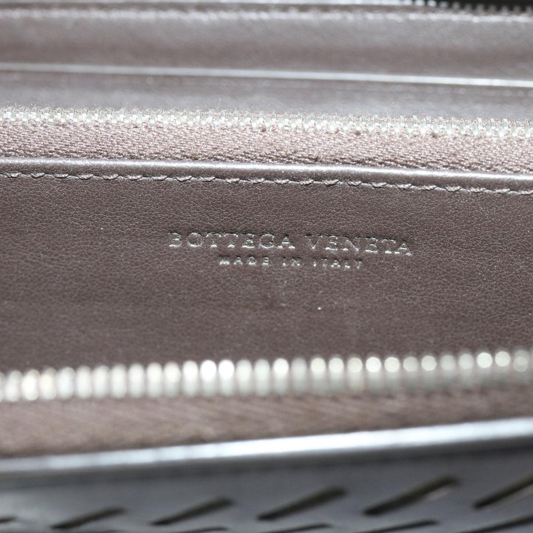 Bottega veneta Long Wallet Leather Brown Auth bs12107