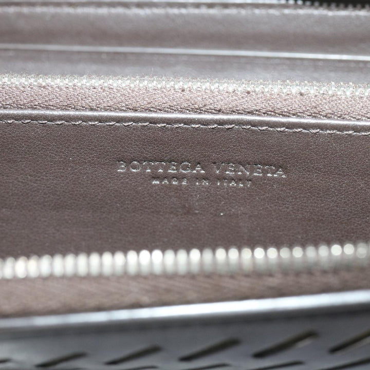Bottega veneta Long Wallet Leather Brown Auth bs12107